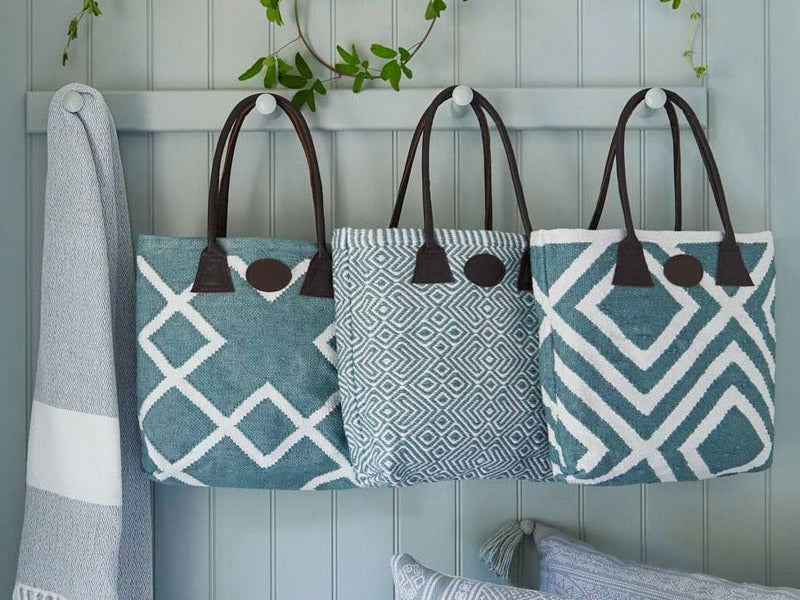 Teal Bags Teal Tote Bags Weaver Green