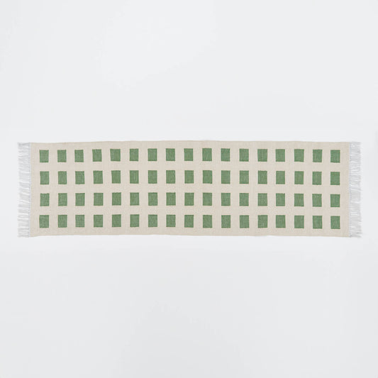 Faro Green Runner Rug