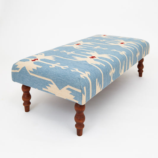 Anatolia Sky Blue Ottoman