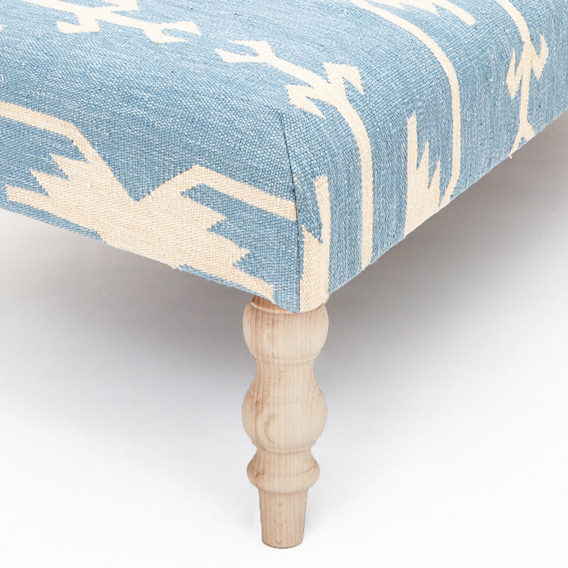 Anatolia Sky Blue Ottoman