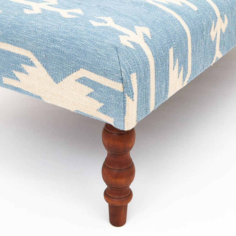 Anatolia Sky Blue Ottoman