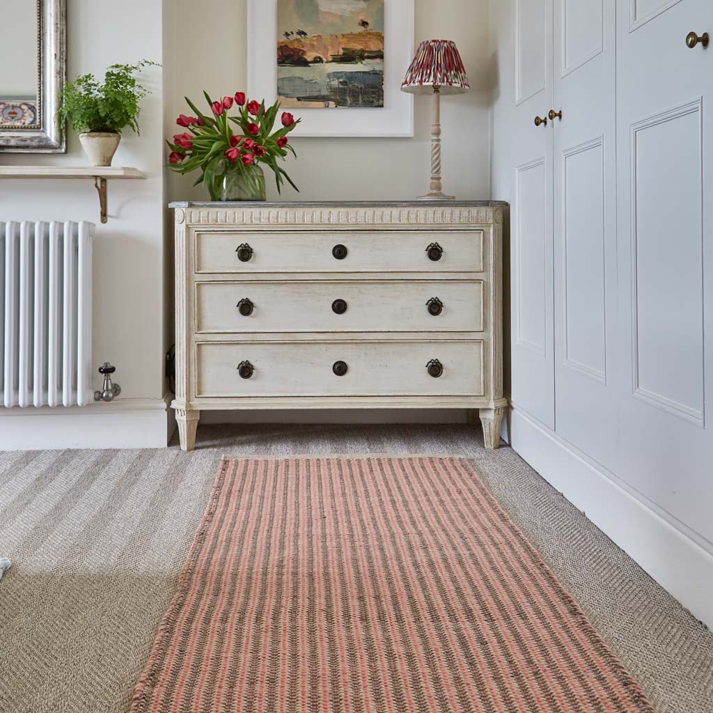 Dartmouth Stripe Pamplemousse Runner Rug