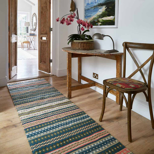 Fairisle Coral Runner Rug