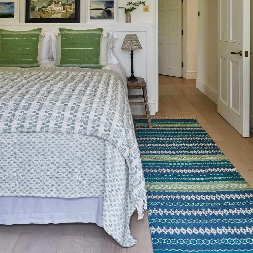 Fairisle Green Runner Rug