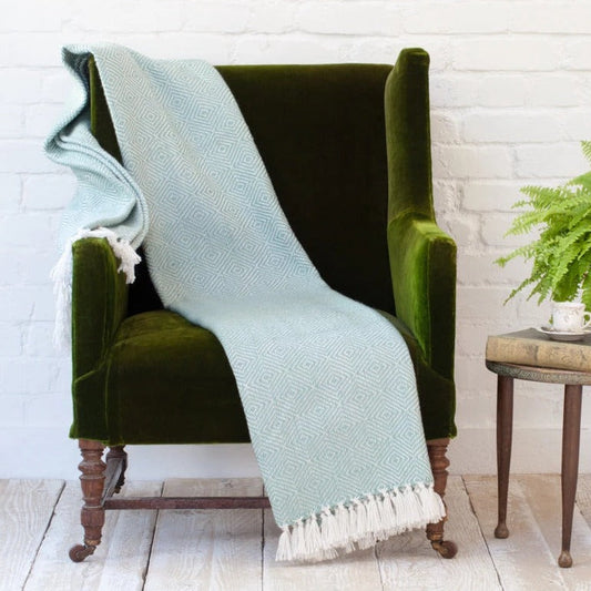 Diamond Teal Blanket