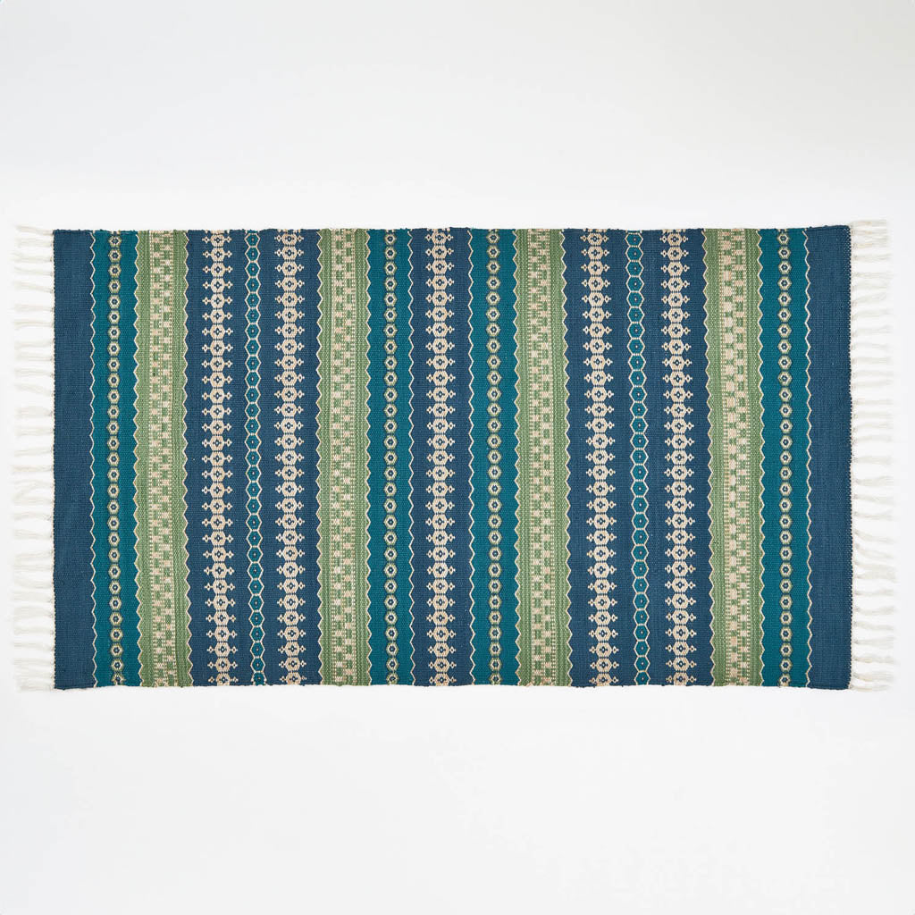 Fairisle Green Rug